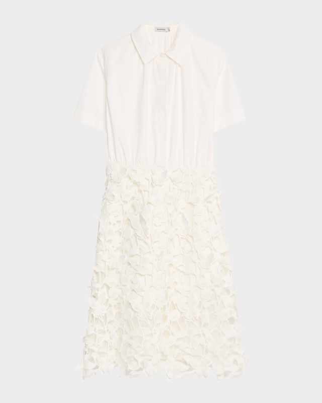 Colette Short-Sleeve Combo Dress